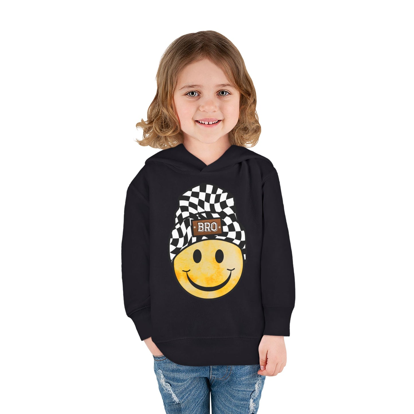 Bro Checkered Beanie | Toddler Hoodie