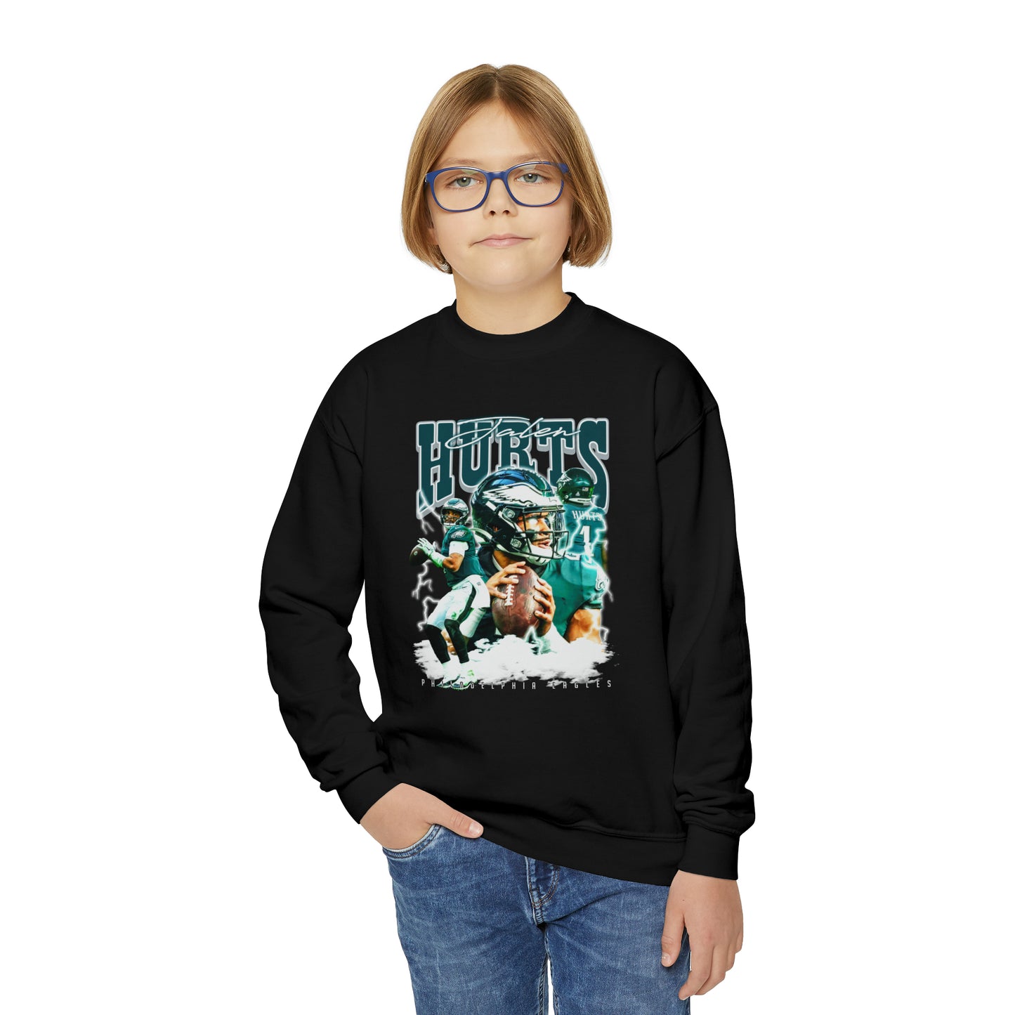 Jalen Hurts | Eagles | Youth Crewneck