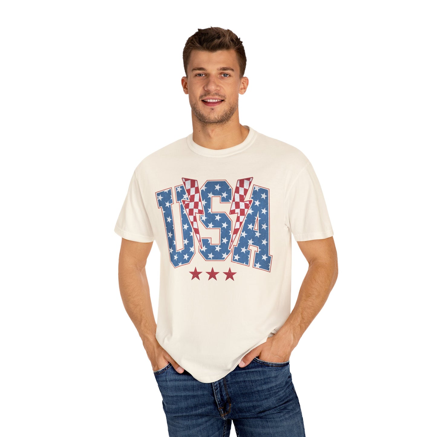 USA Bolt | Unisex Garment-Dyed T-shirt