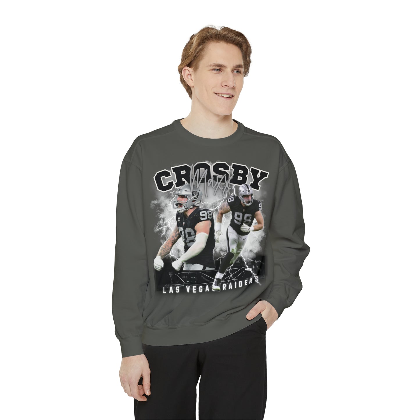 Maxx Crosby | Raiders | Unisex Comfort Colors Crewneck