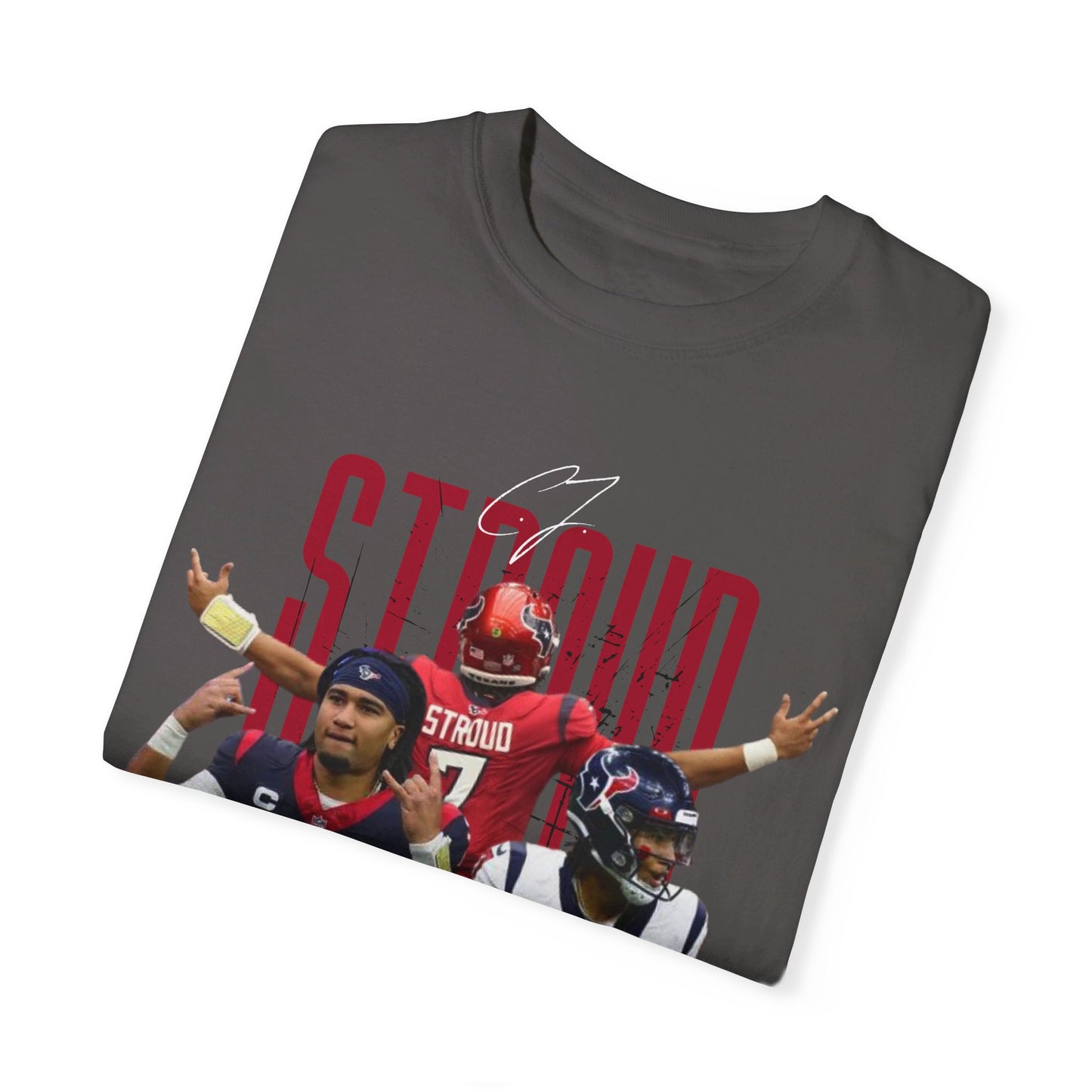 CJ Stroud | Texans | Unisex Garment-Dyed T-shirt