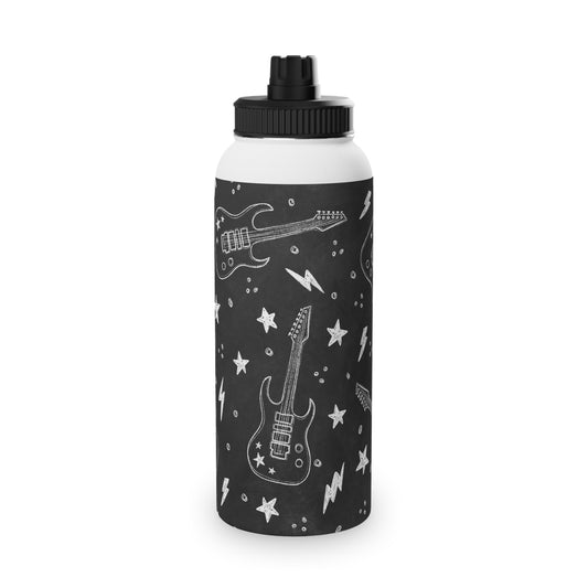 Rock On | Stainless Steel Water Bottle, Sports Lid