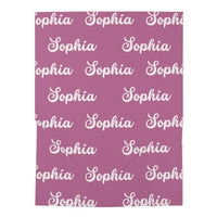 Shades of Purple | Personalized | Baby Swaddle Blanket