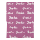 Shades of Purple | Personalized | Baby Swaddle Blanket