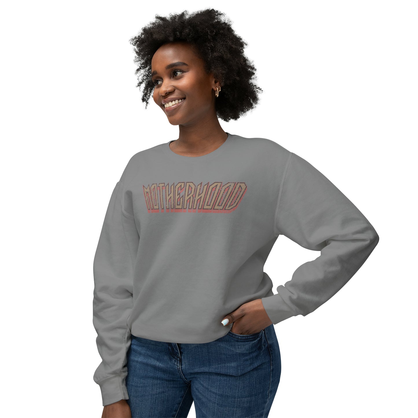 Rockin' Motherhood | Unisex Lightweight Crewneck Sweatshirt