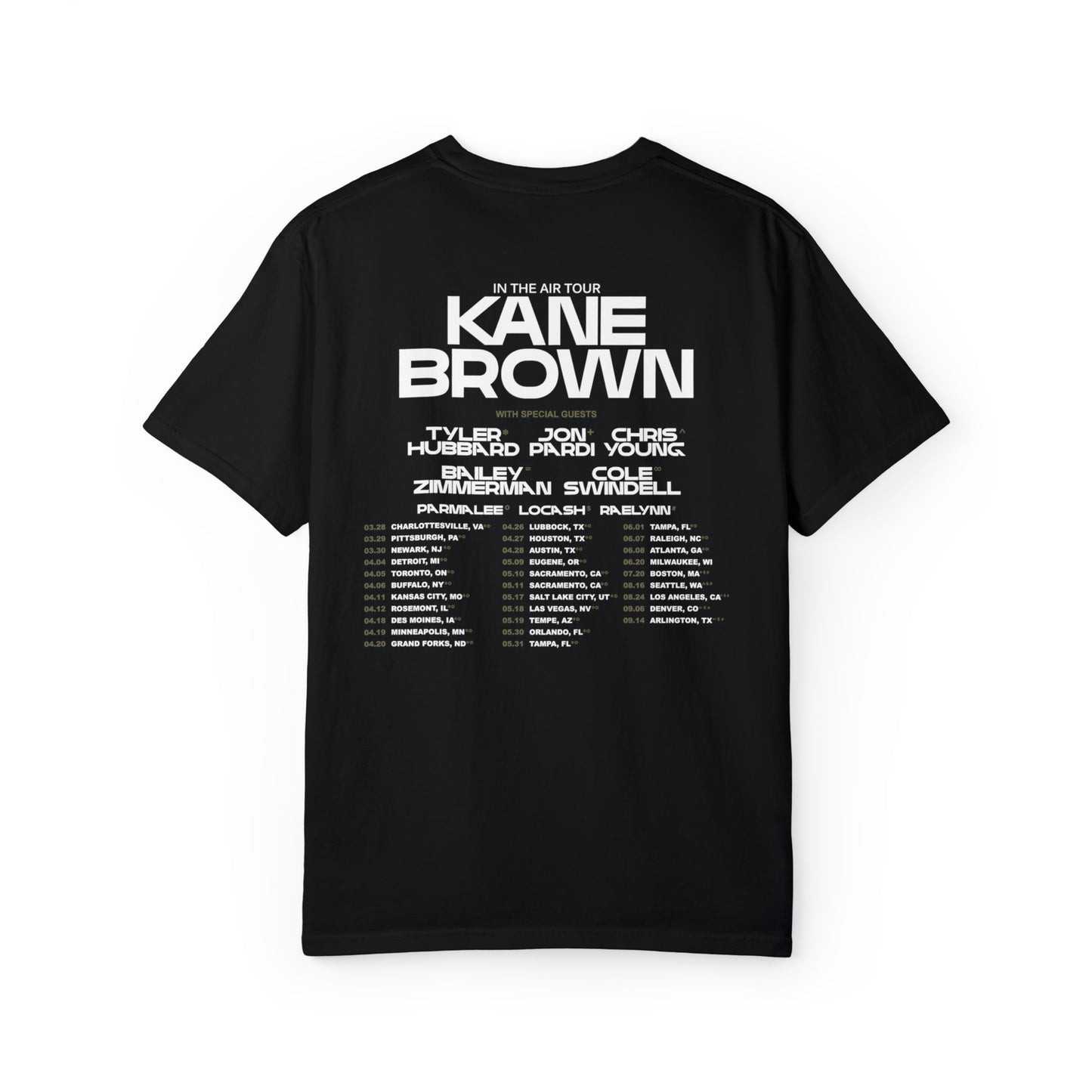 Kane Brown Tour Tee | Unisex Comfort Colors T-shirt