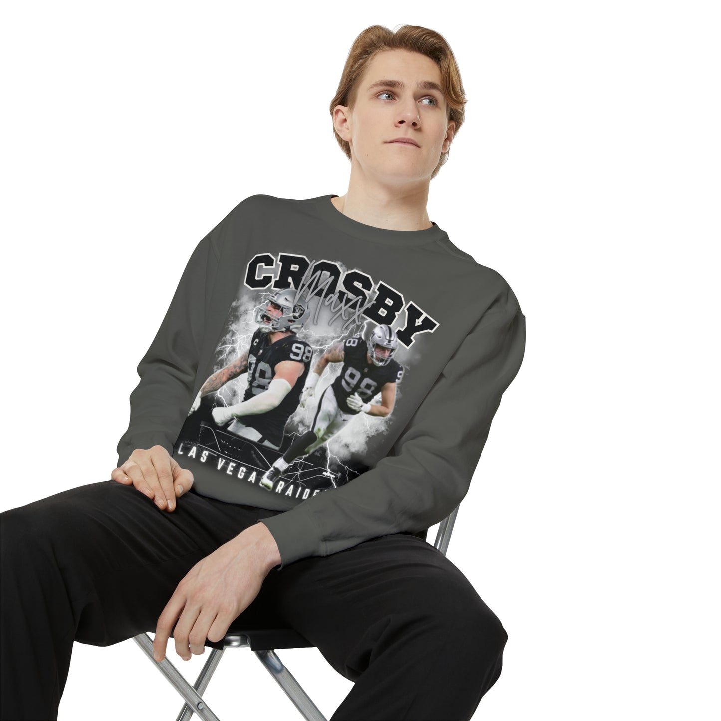 Maxx Crosby | Raiders | Unisex Comfort Colors Crewneck