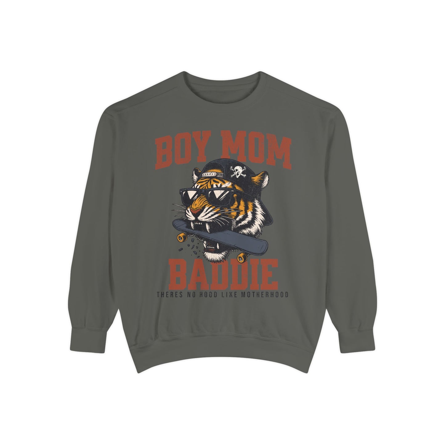 Boy Mom Baddie | Unisex Garment-Dyed Sweatshirt