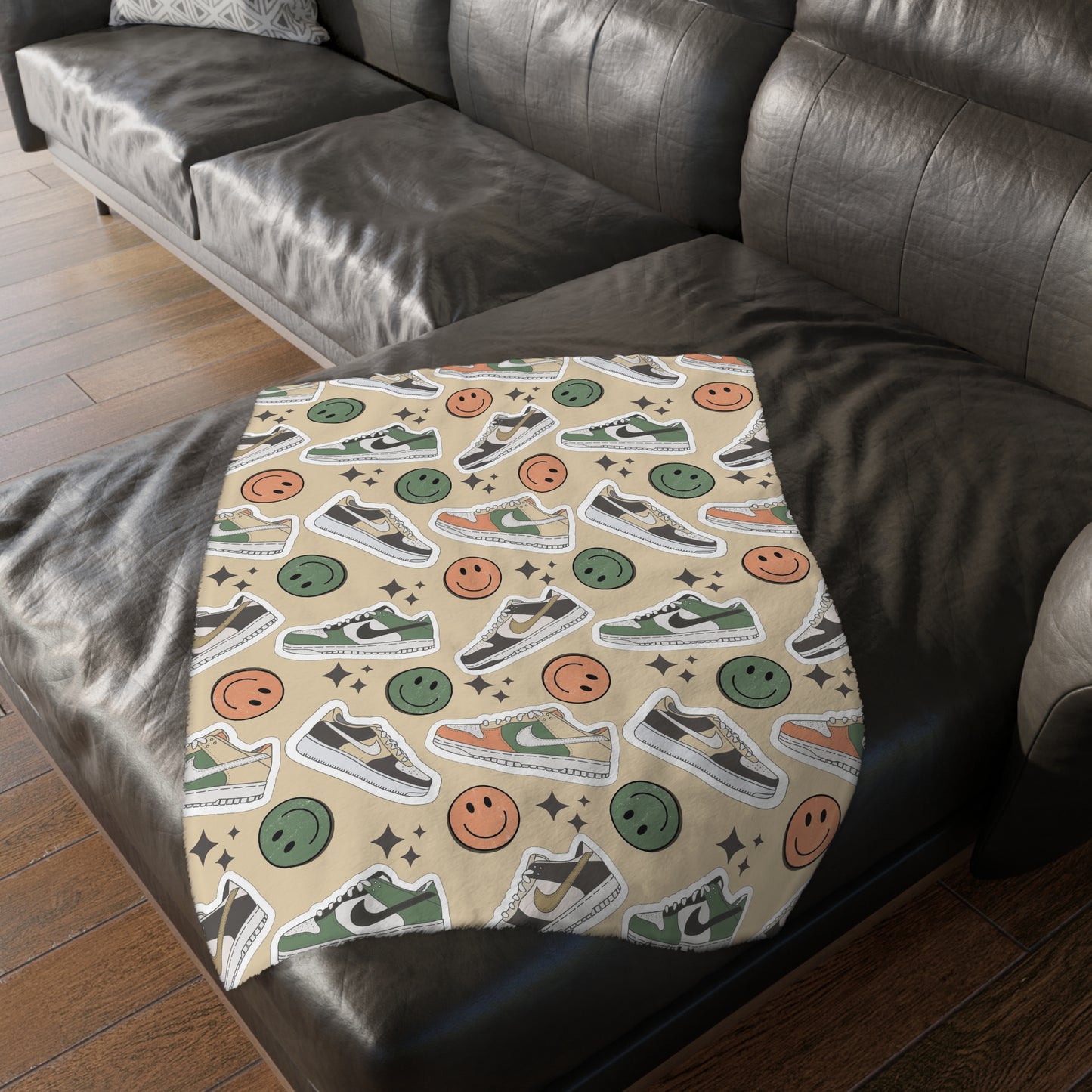 Happy Feet | Velveteen Minky Blanket (Two-sided print)