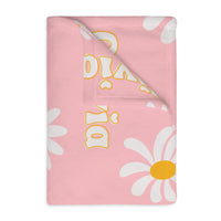 Daisies | Personalized | Velveteen Minky Blanket (Two-sided print)