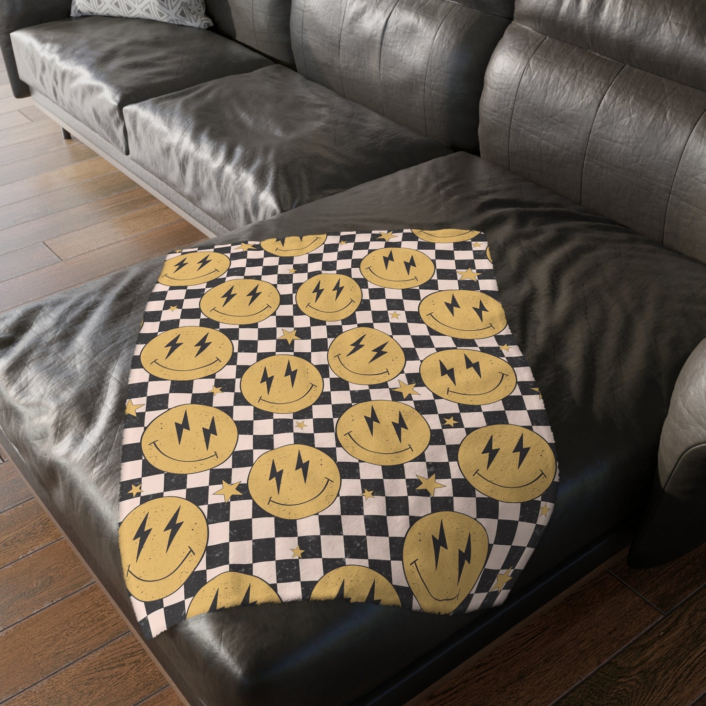 Bolt Face | Velveteen Minky Blanket (Two-sided print)