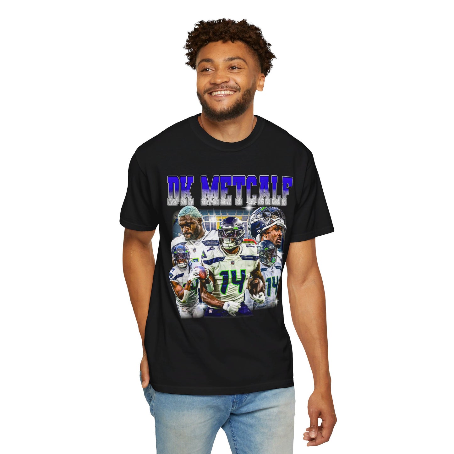 Dk Metcalf | Seahawks | Unisex Garment-Dyed T-shirt