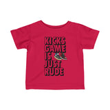 Rude Kick Game | Baby Tee