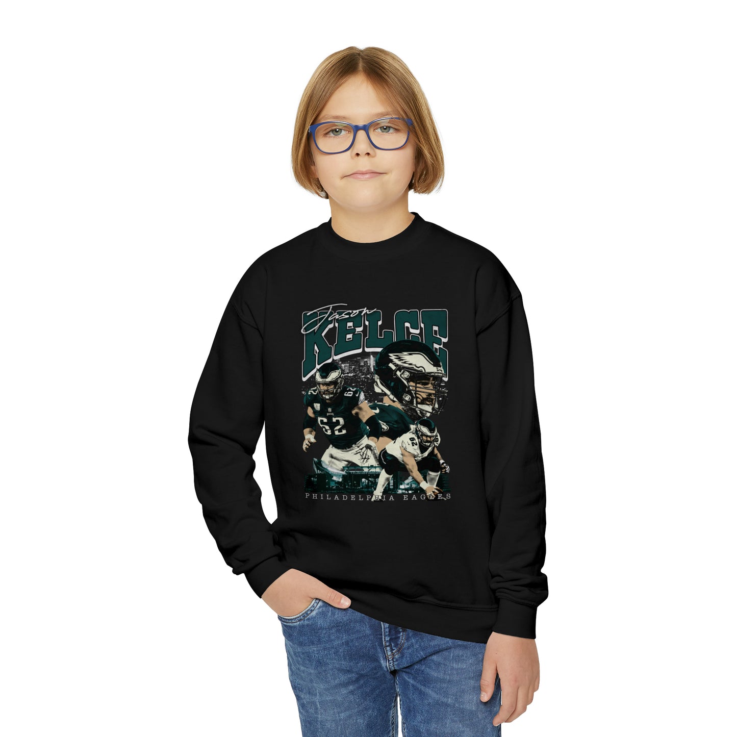 Jason Kelce | Eagles | Youth Crewneck