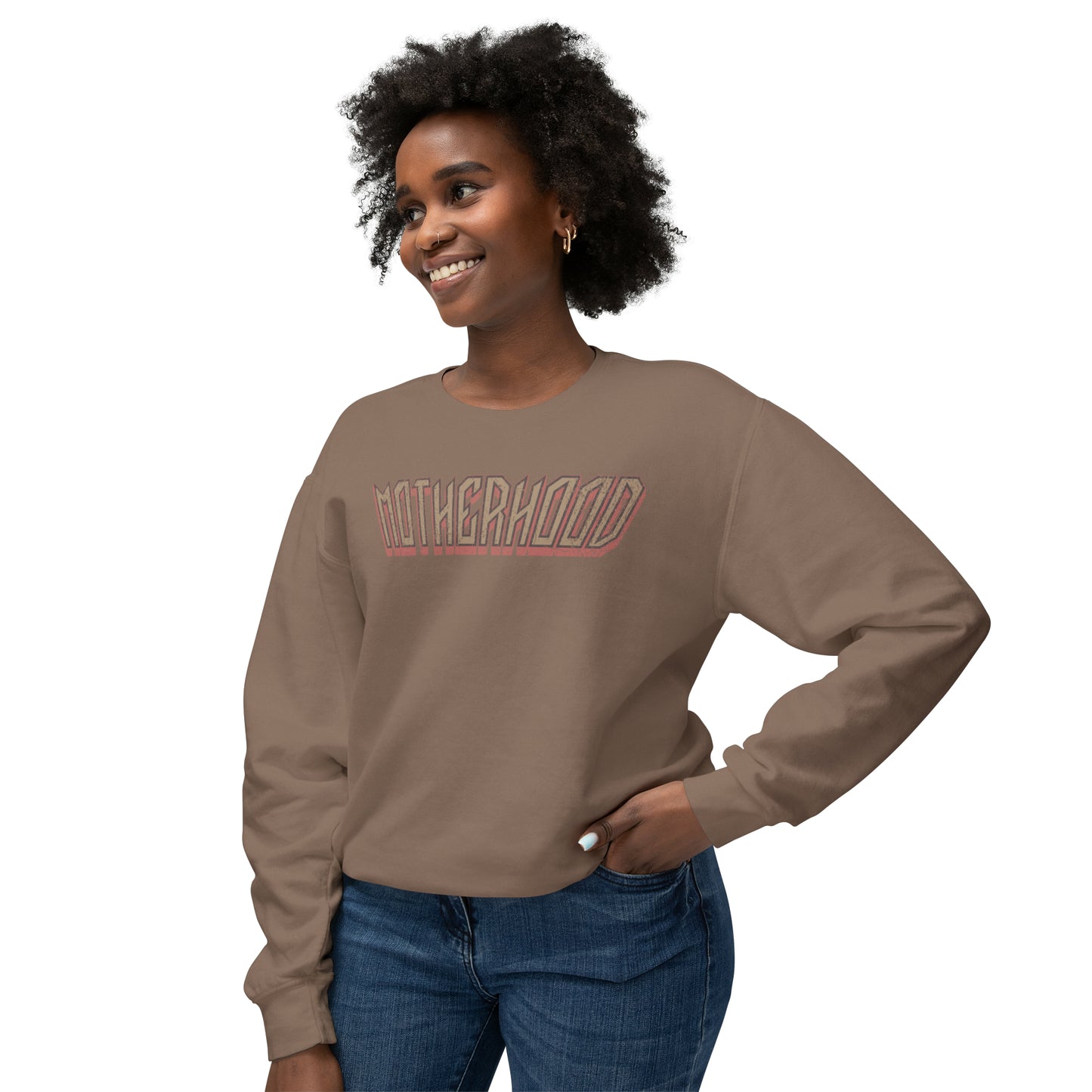 Rockin' Motherhood | Unisex Lightweight Crewneck Sweatshirt