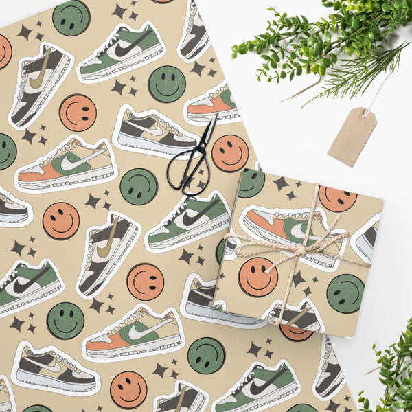 Happy Feet | Wrapping Paper Sheet 24" × 36"