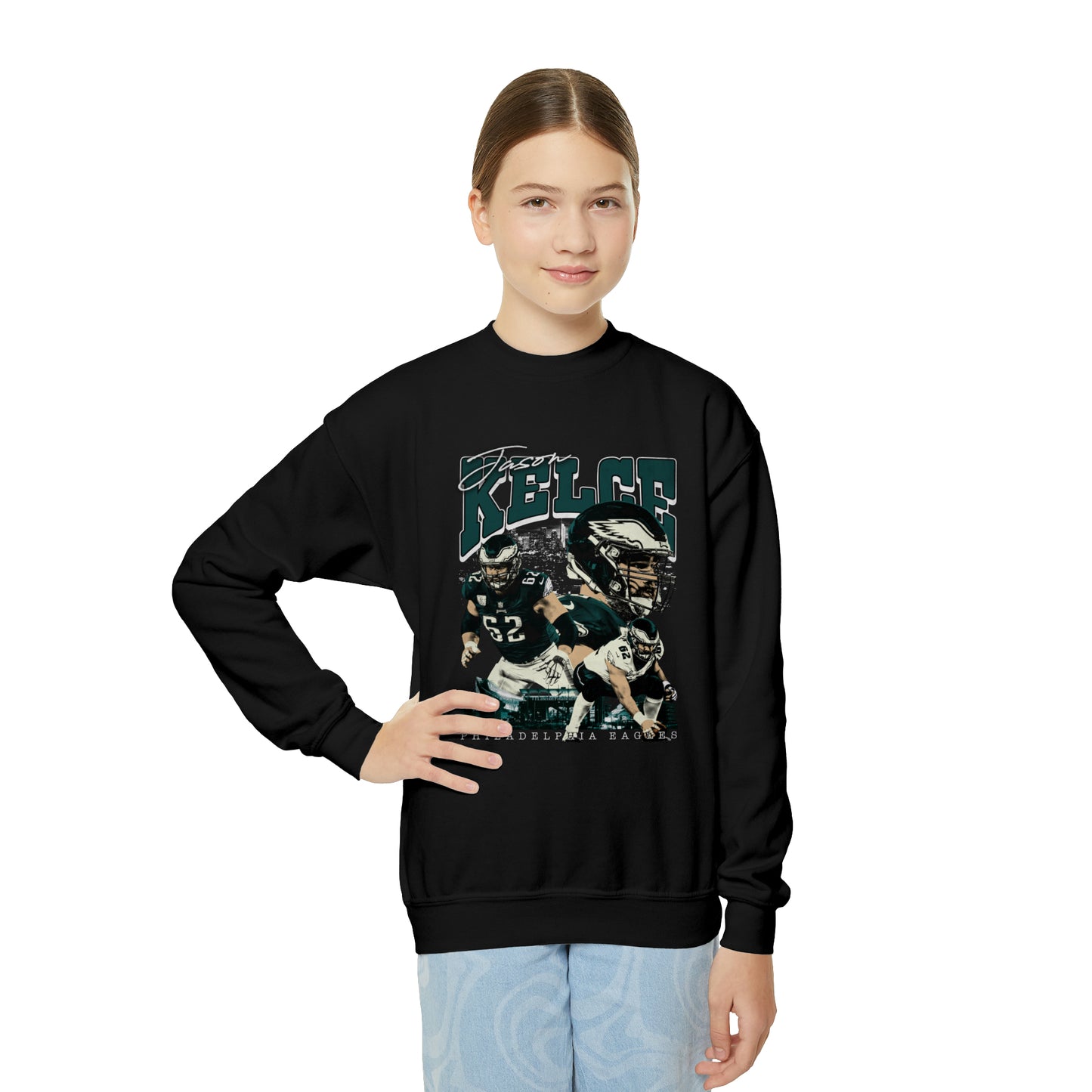 Jason Kelce | Eagles | Youth Crewneck