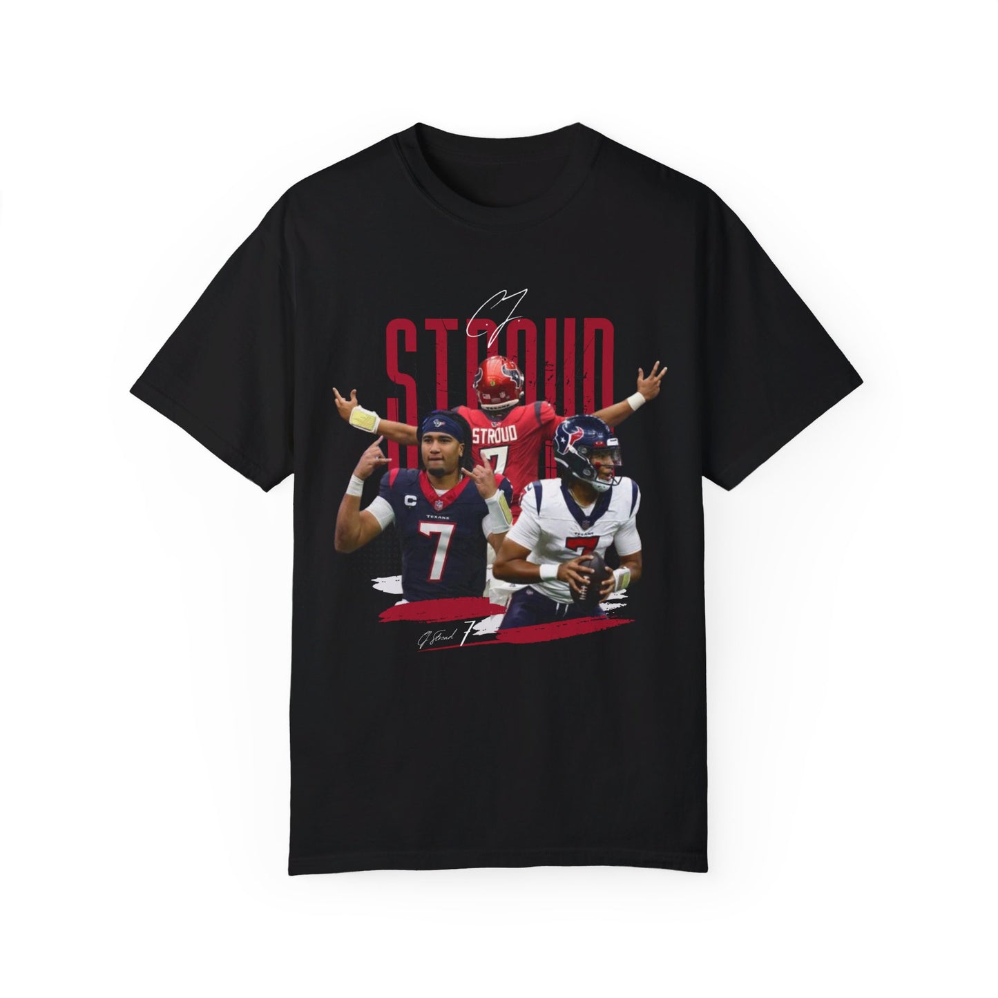 CJ Stroud | Texans | Unisex Garment-Dyed T-shirt