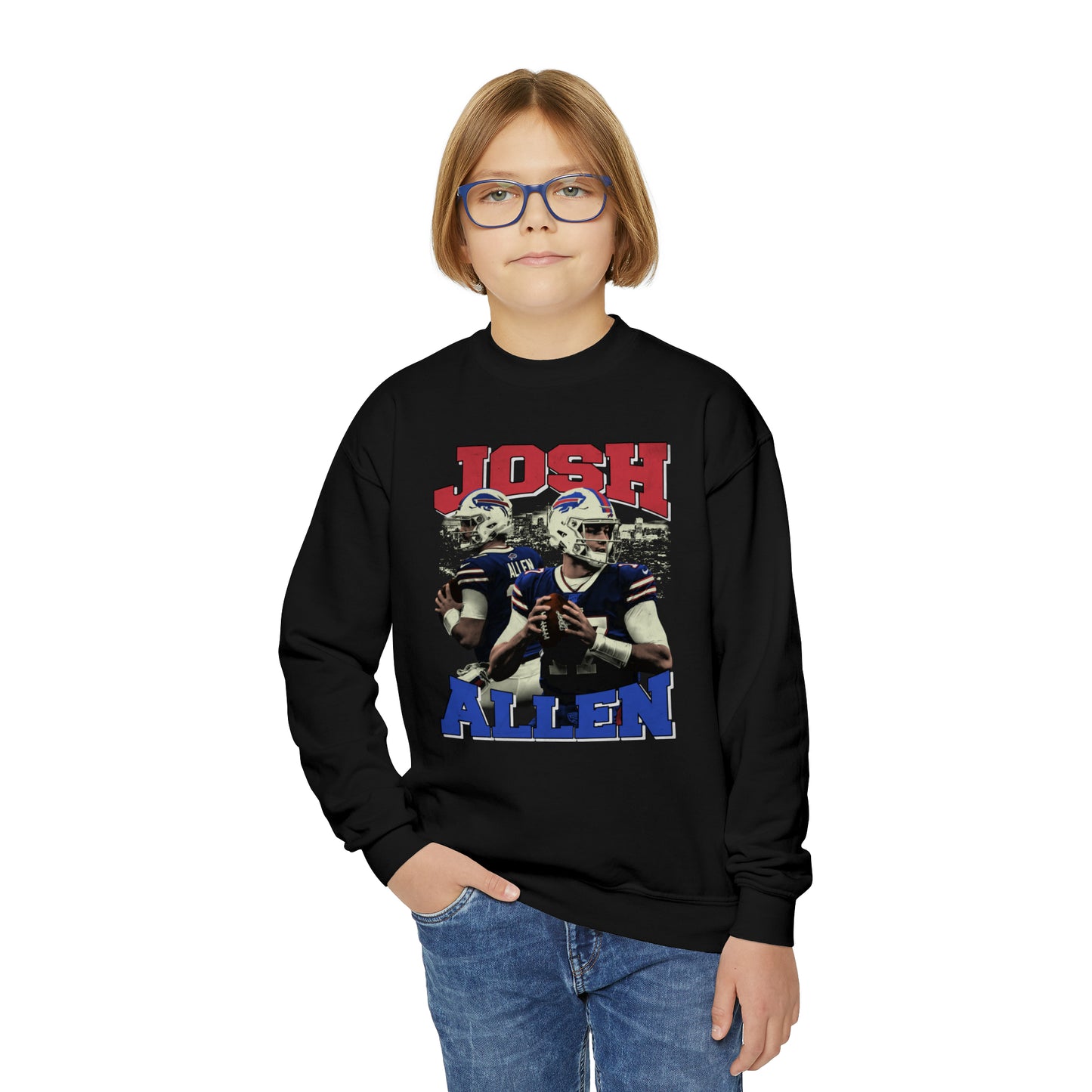 Josh Allen | Bills | Youth Crewneck