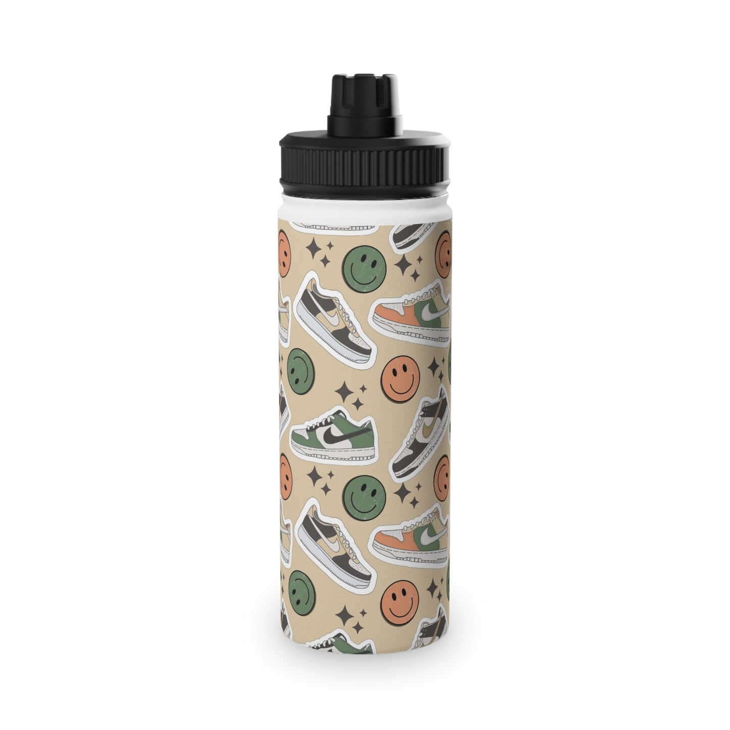 Happy Feet | Stainless Steel Water Bottle, Sports Lid