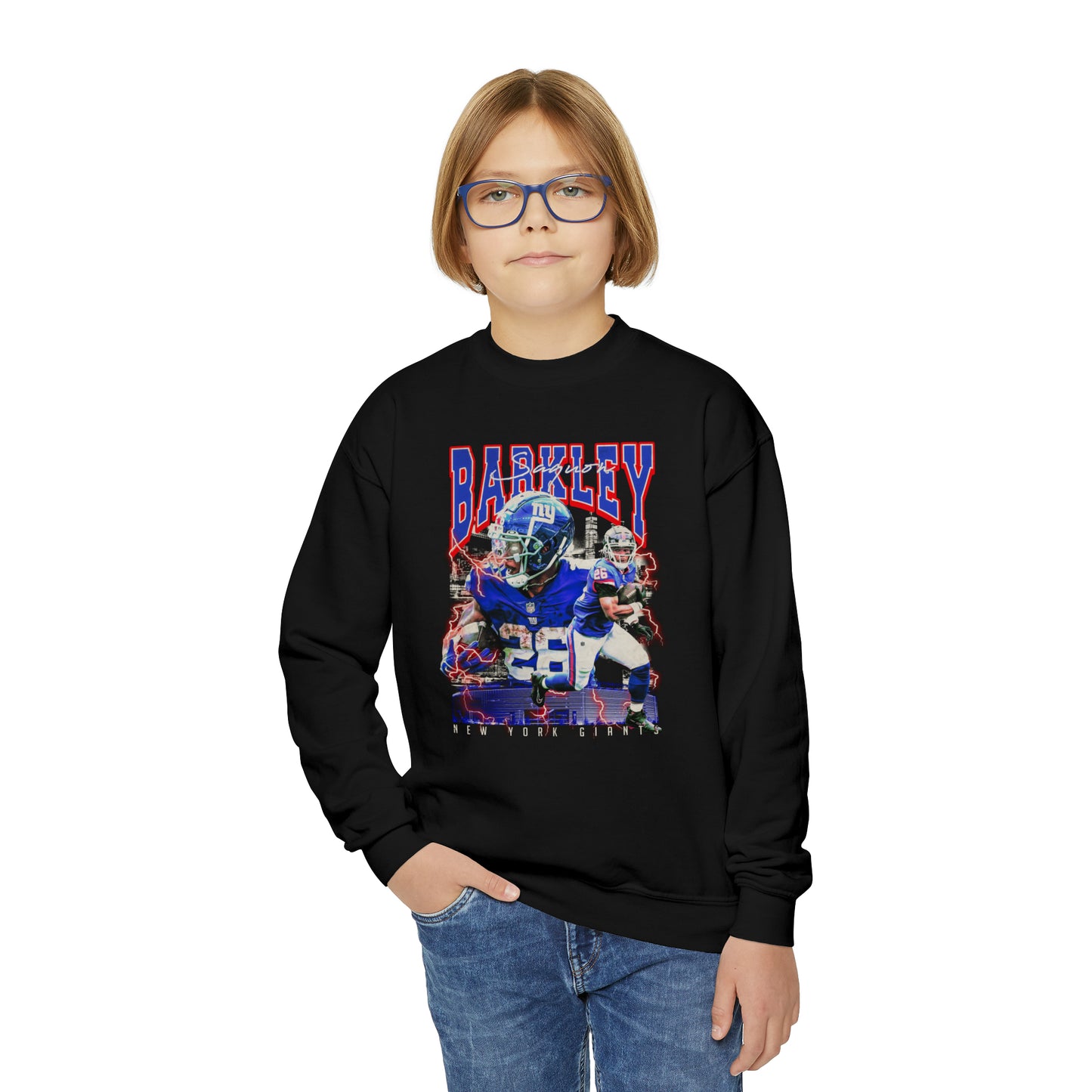 Saquon Barkley | Giants | Youth Crewneck