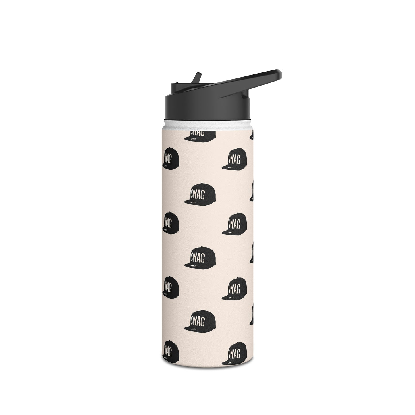 Swag Stainless Steel Water Bottle, With Straw