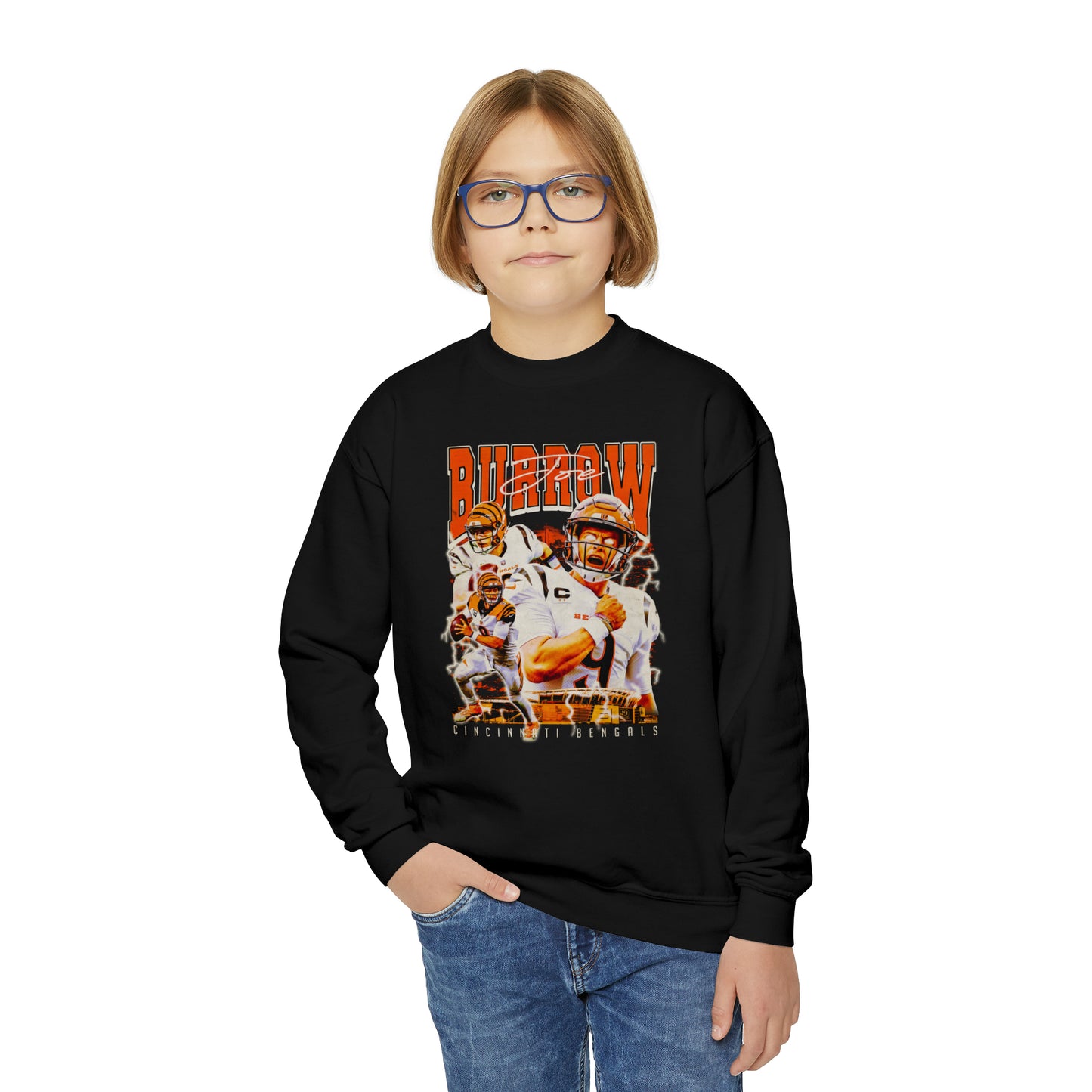 Joe Burrow | Bengals | Youth Crewneck