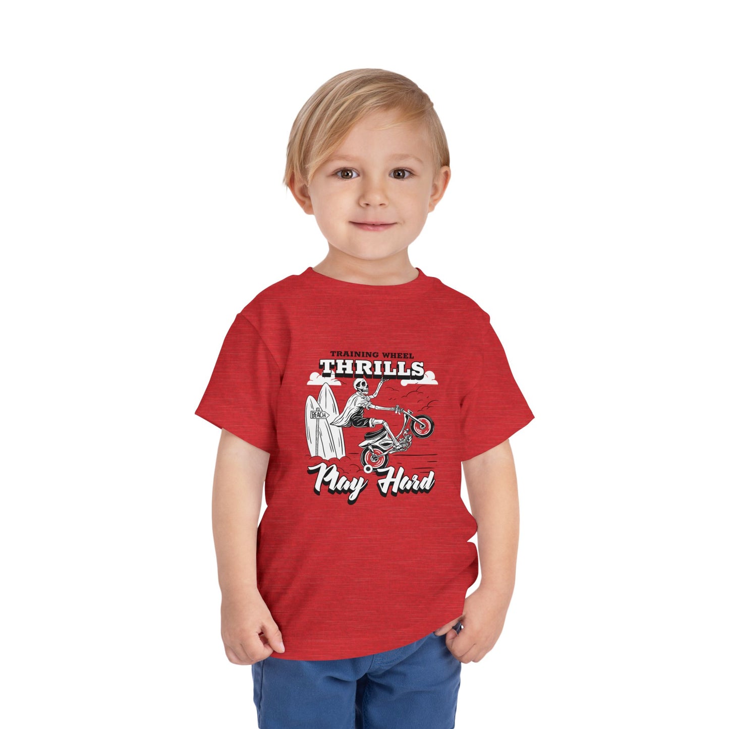 Training Wheels, Play Hard | Toddler Tee