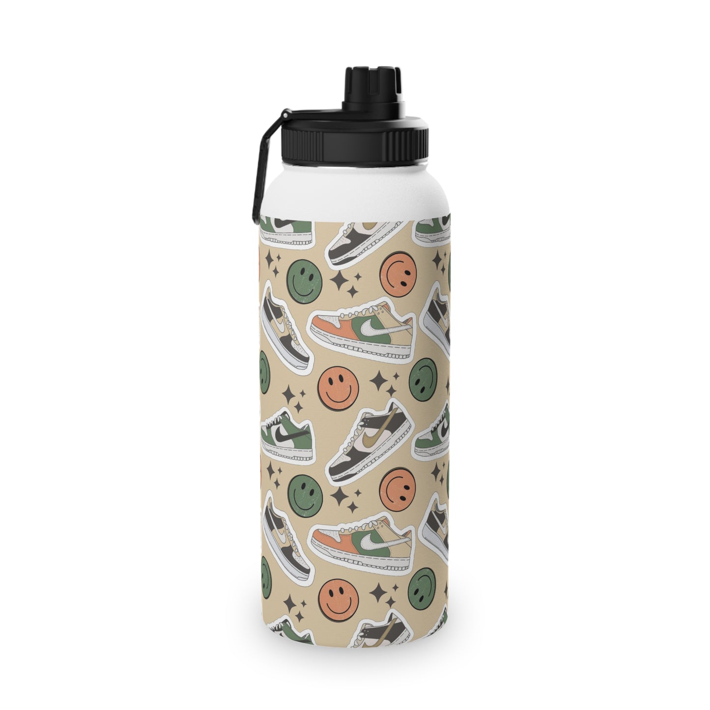 Happy Feet | Stainless Steel Water Bottle, Sports Lid