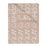 Neutral Nonna | Personalized | Velveteen Minky Blanket (Two-sided print)