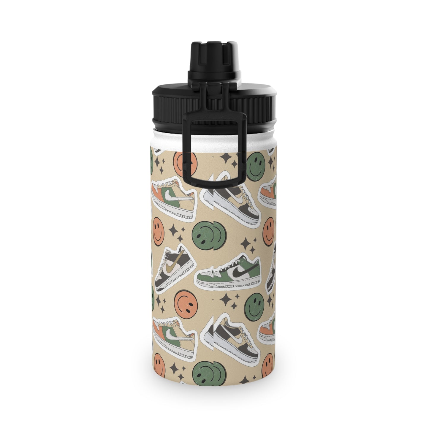 Happy Feet | Stainless Steel Water Bottle, Sports Lid