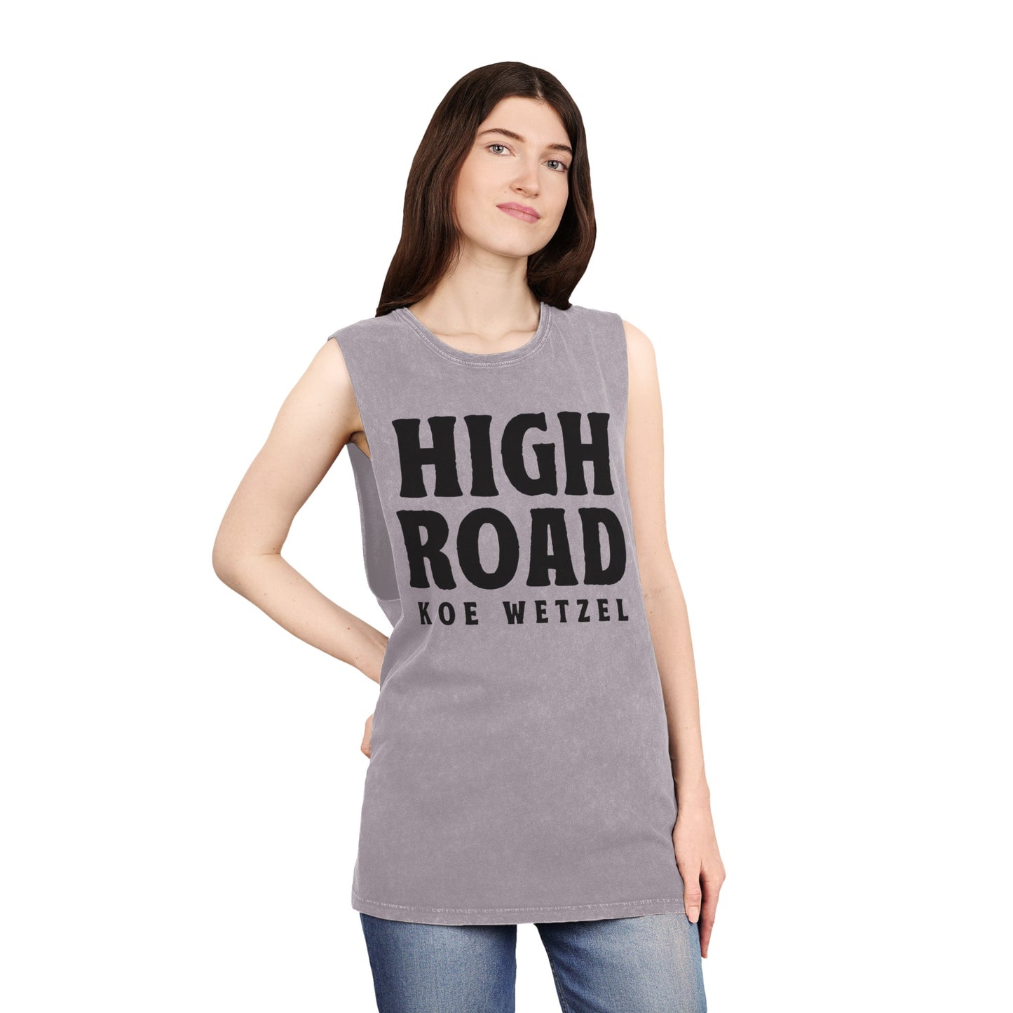 Koe Wetzel | High Road - Sh*t Show Ticket | Tour Tee | Adult Unisex Acid Wash Muscle Tank