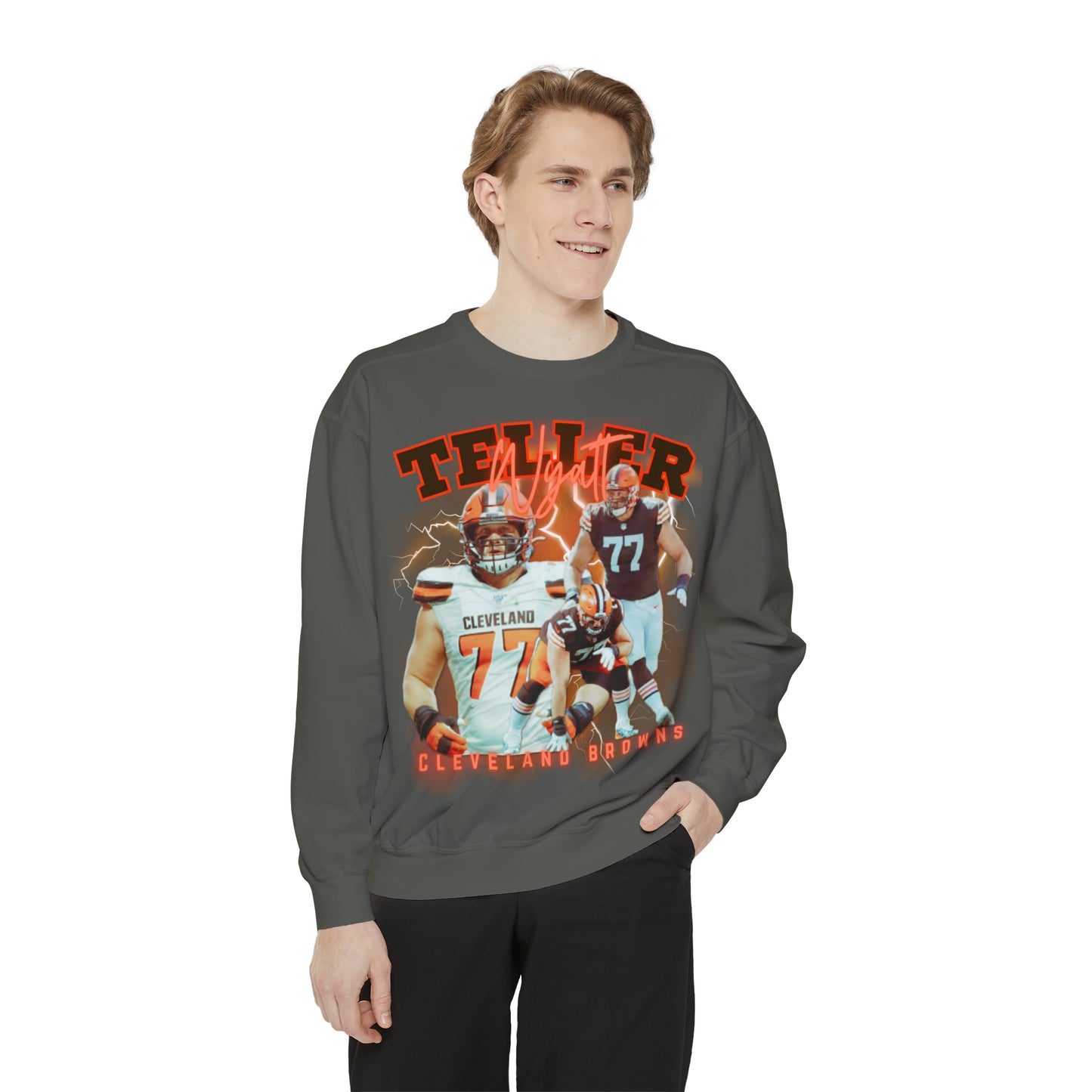 Wyatt Teller | Browns | Unisex Comfort Colors Sweatshirt