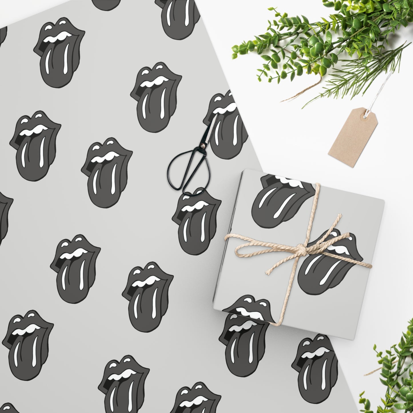 Tongues Out | Wrapping Paper Sheet 24" × 36"