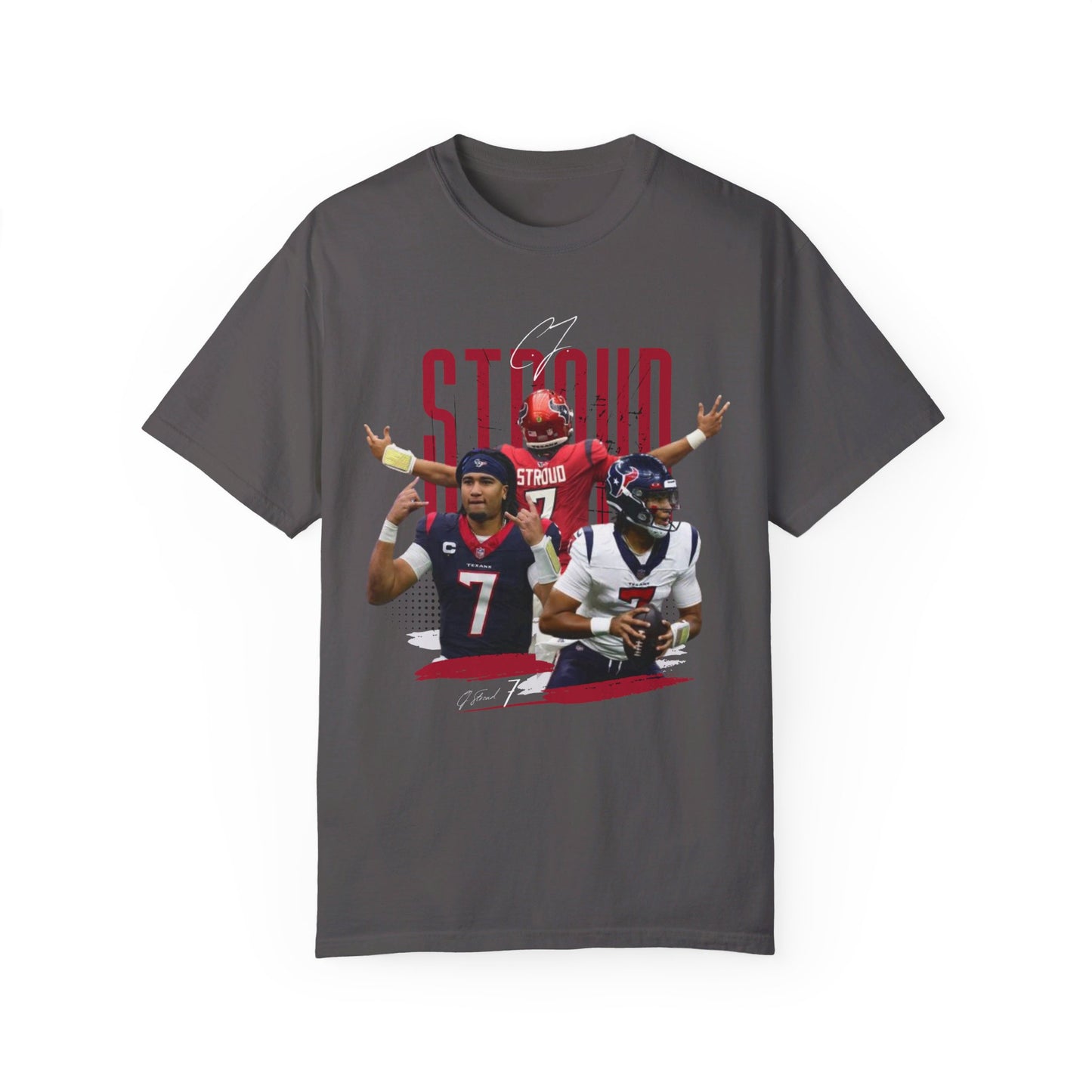 CJ Stroud | Texans | Unisex Garment-Dyed T-shirt