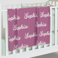 Shades of Purple | Personalized | Baby Swaddle Blanket