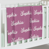 Shades of Purple | Personalized | Baby Swaddle Blanket