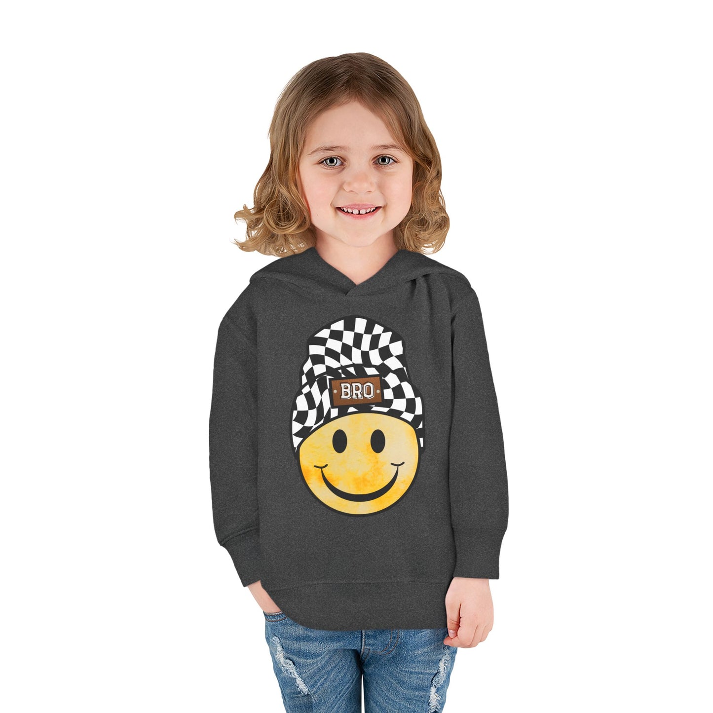 Bro Checkered Beanie | Toddler Hoodie