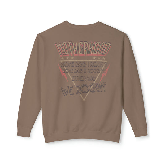 Rockin' Motherhood | Unisex Lightweight Crewneck Sweatshirt