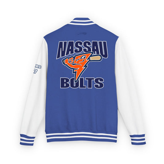 Personalized Bolts Adult Letterman Jacket