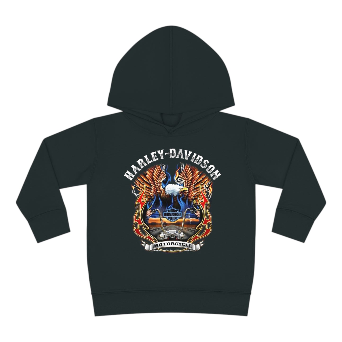 Harley Davidson Flamin' | Toddler Hoodie