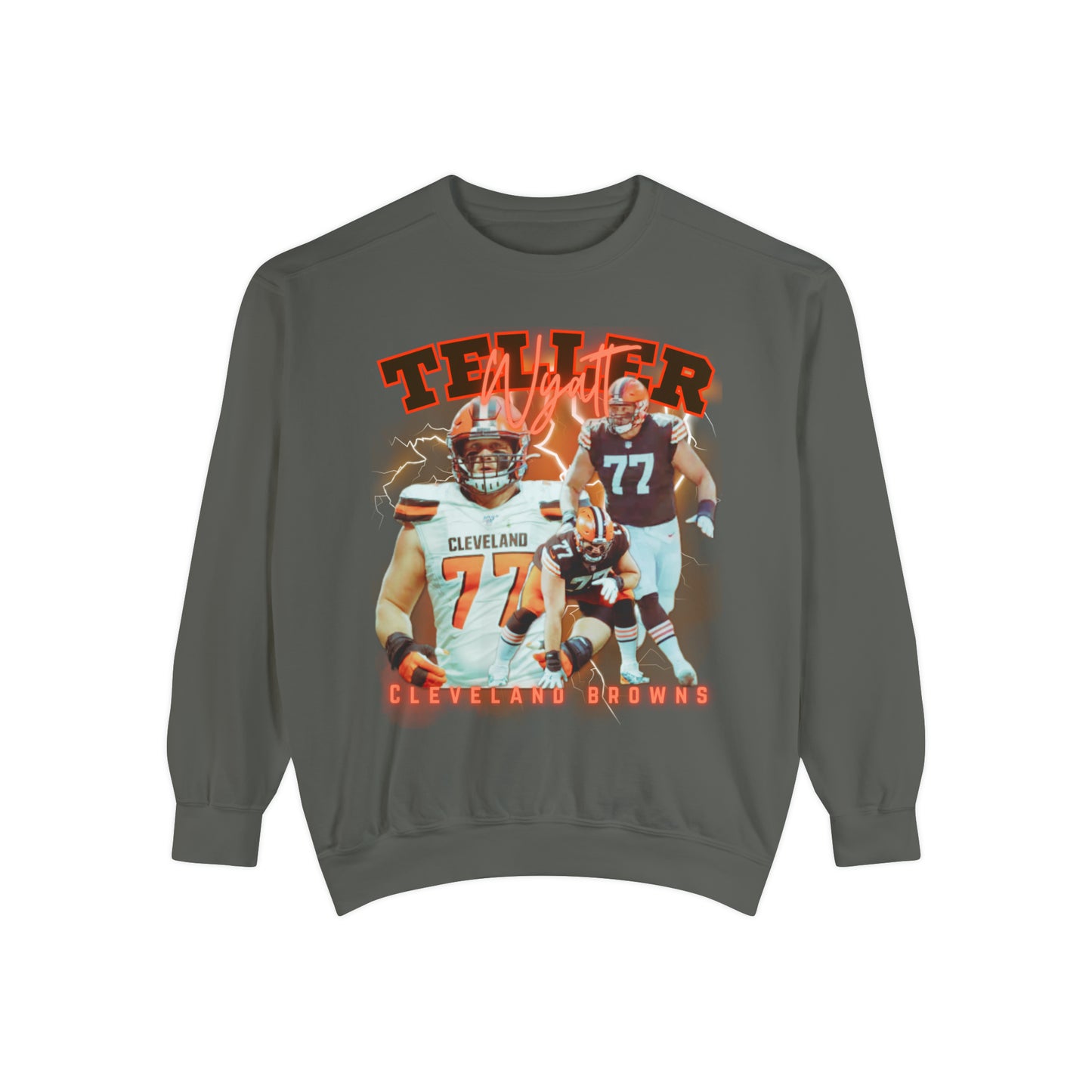 Wyatt Teller | Browns | Unisex Comfort Colors Sweatshirt