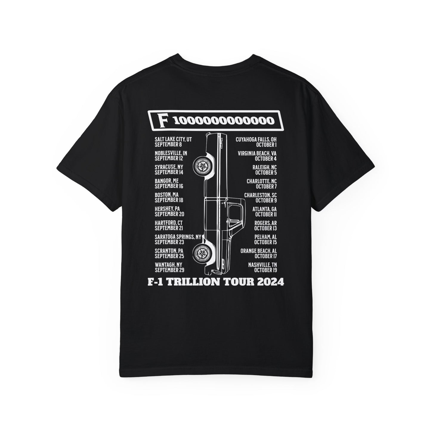 Posty | F-1 Trillon | Tour Tee | Adult Unisex Garment-Dyed T-shirt