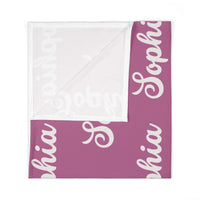 Shades of Purple | Personalized | Baby Swaddle Blanket