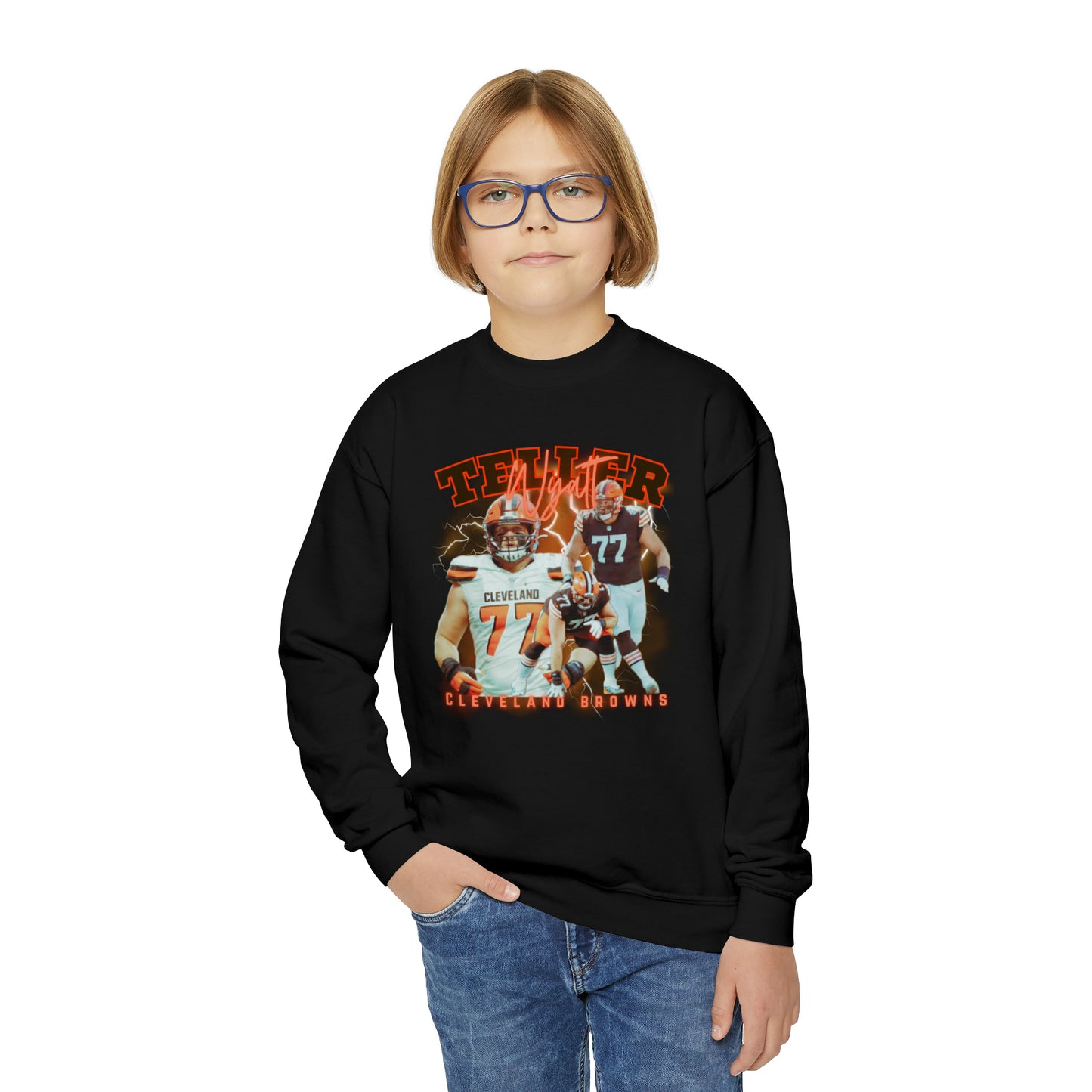 Wyatt Teller | Browns| Youth Crewneck