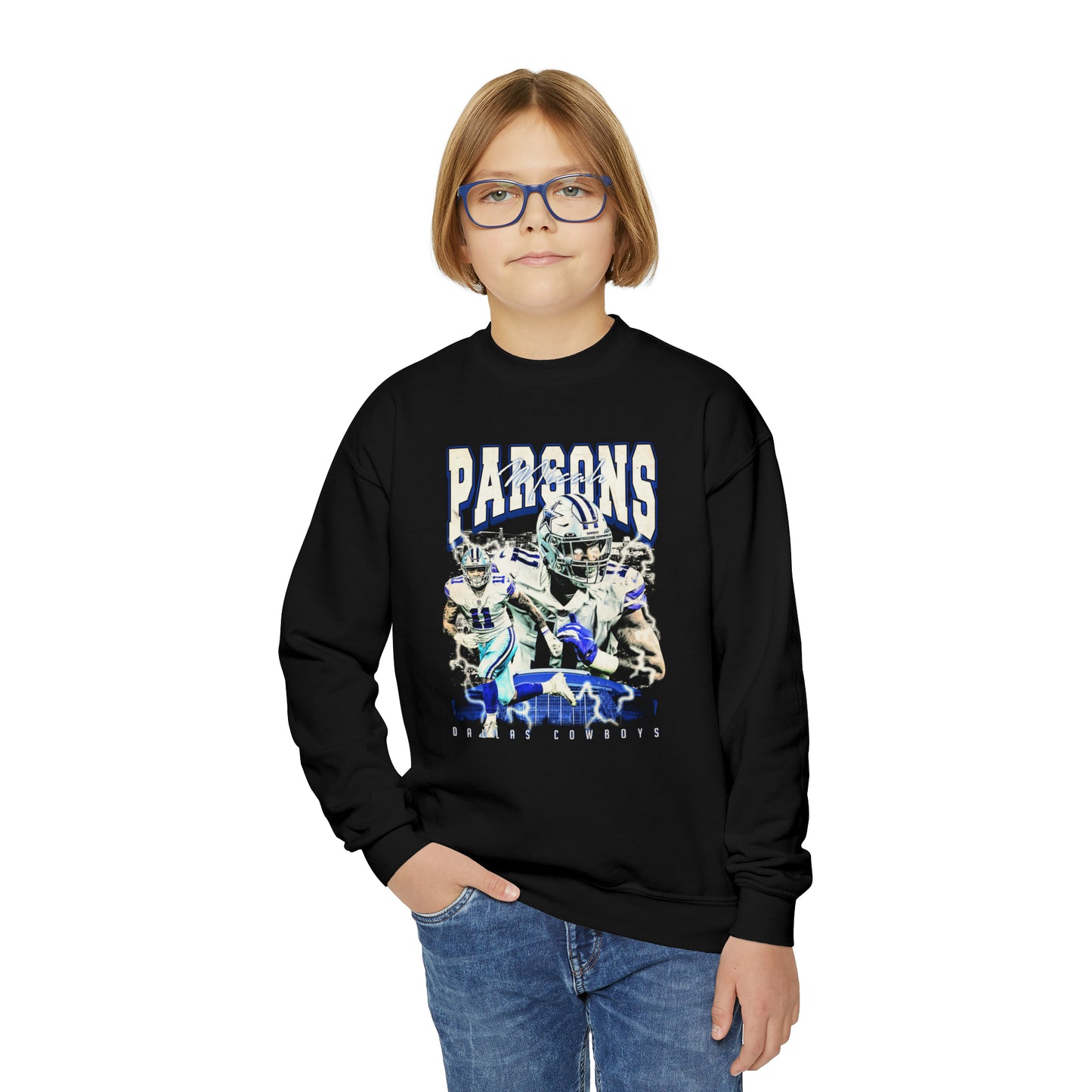 Micha Parsons | Cowboys | Youth Crewneck