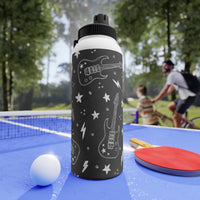Rock On | Stainless Steel Water Bottle, Sports Lid