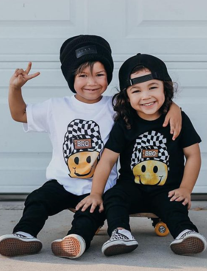 Bro Checkered Beanie | Toddler Tee