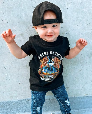 Harley Davidson Flamin' | Baby Tee