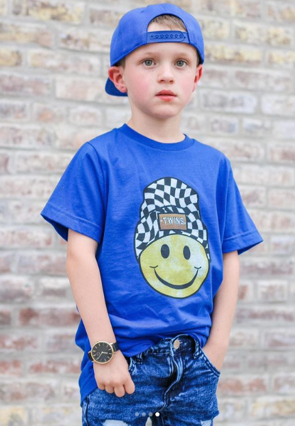 Twins Checkered Beanie | Youth Tee